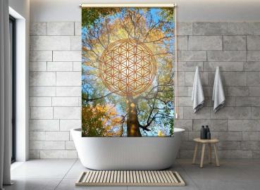 Blume des Lebens autumn dream Duschrollo